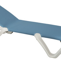 Шезлонг EVA PRO - White frame / blue back