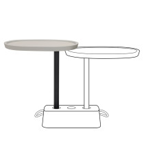 Додатковий столик Brick's Buddy Light Taupe