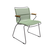Крісло Click Dining Chair Bamboo Armrests Dusty Green