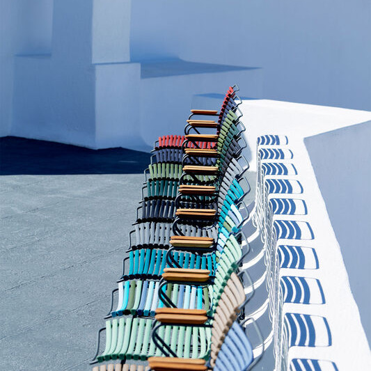 Крісло Click Dining Chair Bamboo Armrests Olive Green