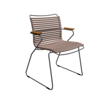 Крісло Click Dining Chair Bamboo Armrests Sand