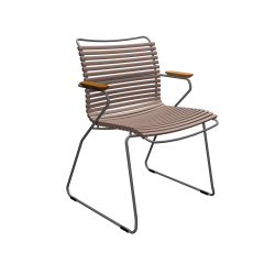 Крісло Click Dining Chair Bamboo Armrests Sand