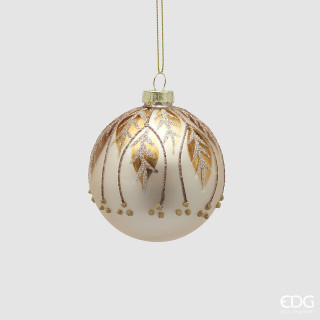 Новорічна іграшка Addobbo Palla Foglie D8