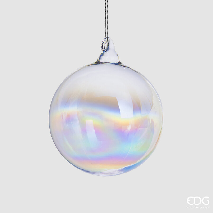 Новорічна іграшка Palla Vetro Iride D10