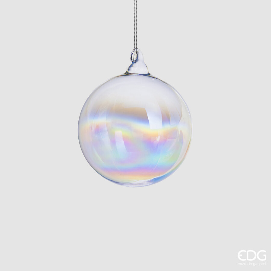 Новорічна іграшка Palla Vetro Iride D8