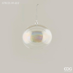 Новорічна іграшка Palla Vetro Bolla Irid D12