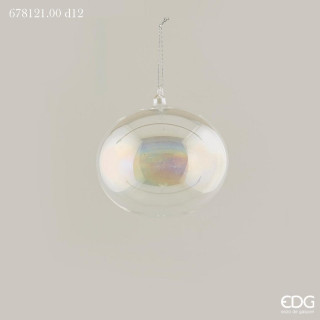 Новорічна іграшка Palla Vetro Bolla Irid D12