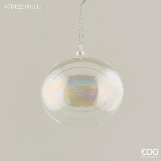 Новорічна іграшка Palla Vetro Bolla Irid D15