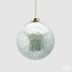 Новорічна іграшка Palla Vetro Microbolle Light Green  D10