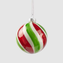 Новорічна іграшка Addobbo Palla Trottala Tricolore D8 03