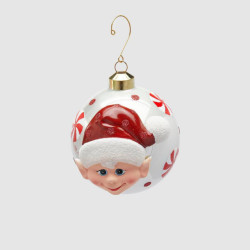 Новорічна іграшка Addobbo Palla Elfo D10 02
