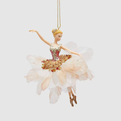 Новорічна іграшка Addobbo Ballerina Red Gold H17 03