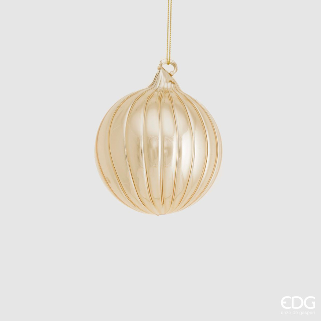 Новорічна іграшка Palla Vetro Meridiane Gold D8