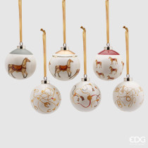 Новорічна іграшка Palla Cavalli Ceramica D8 02