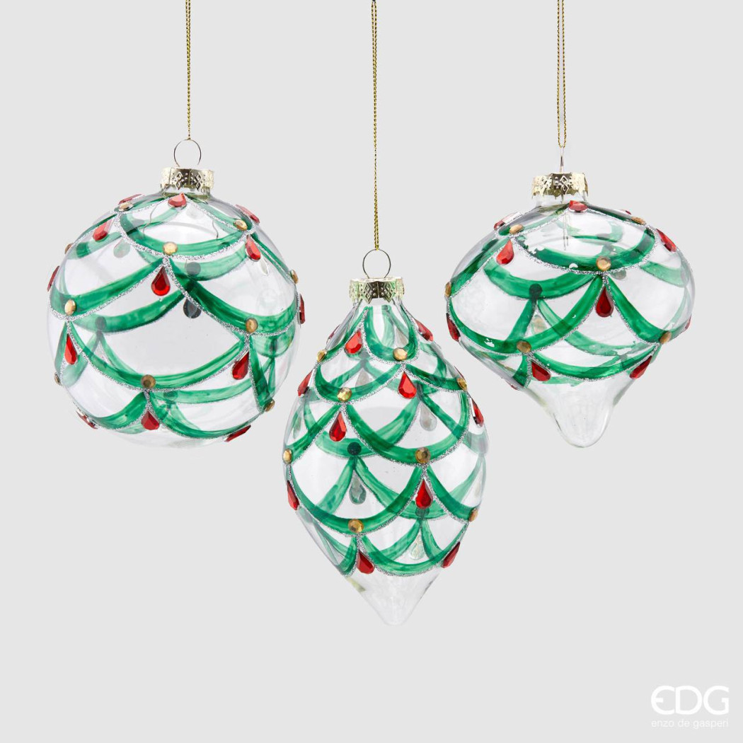 Palla Vetro Green Red D10 -2