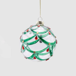 Palla Vetro Green Red D10 -2