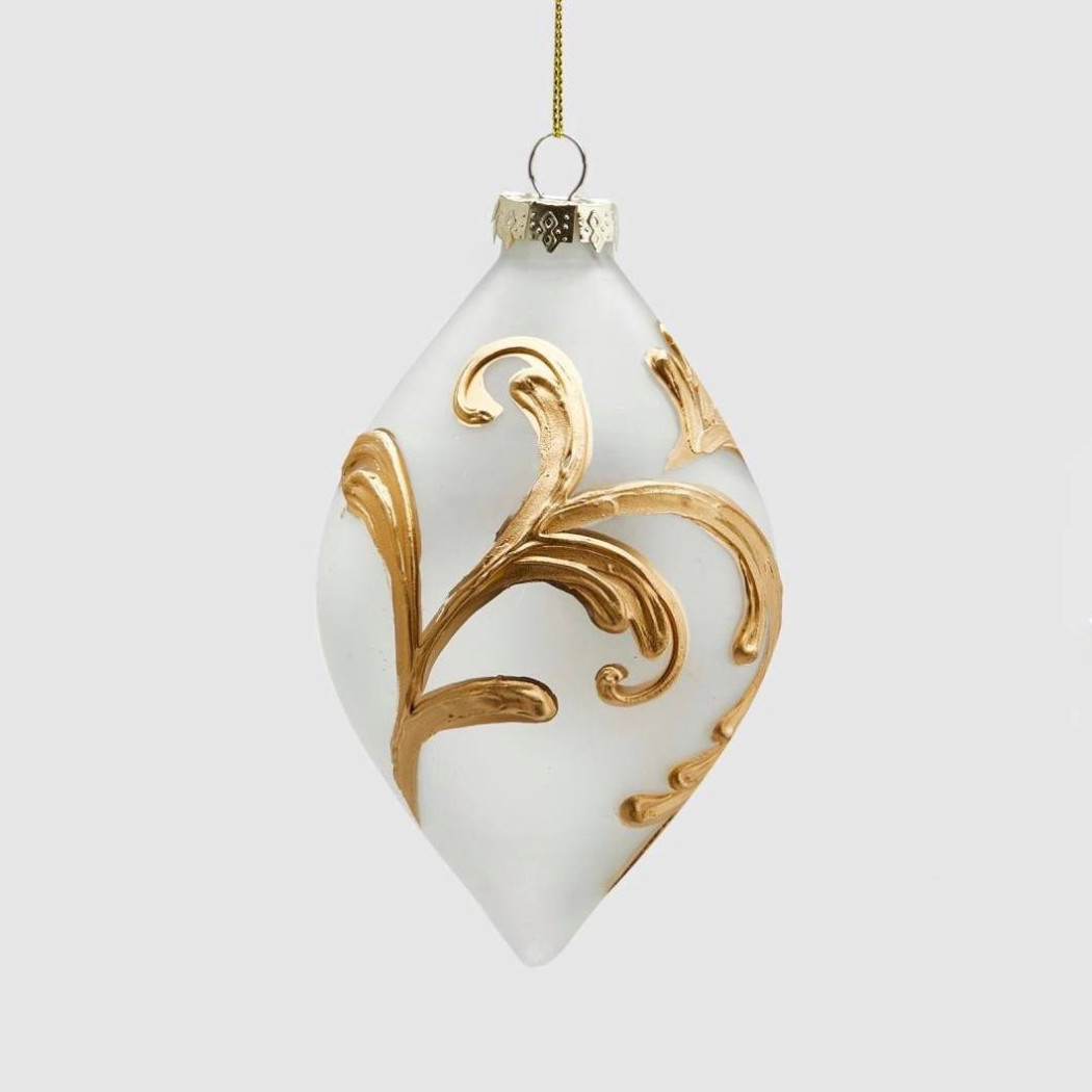 Новорічна іграшка Palla Vetro Rilievi D10 02