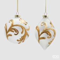 Новорічна іграшка Palla Vetro Rilievi D10 02