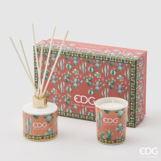 EDG Terra di Sicilia подарунковий набір свічка + аромадіфузор