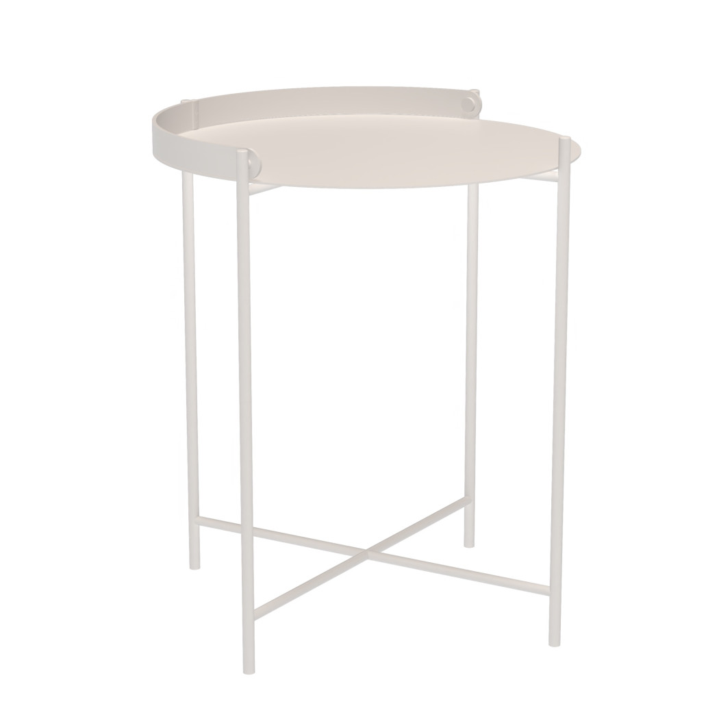 Столик Edge Ø46,5 Muted White