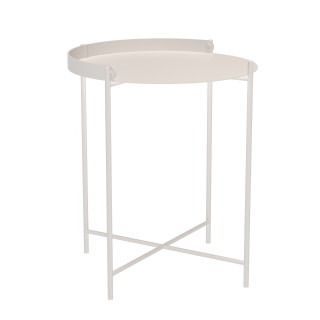 Столик Edge Ø46,5 Muted White