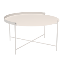 Столик Edge Ø76 Muted White