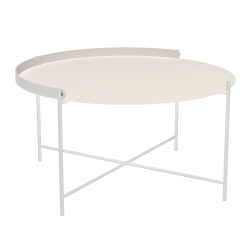 Столик Edge Ø76 Muted White