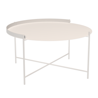 Столик Edge Ø76 Muted White