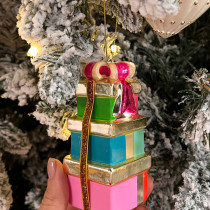 Новорічна іграшка Pacchi Totem Vetro H10