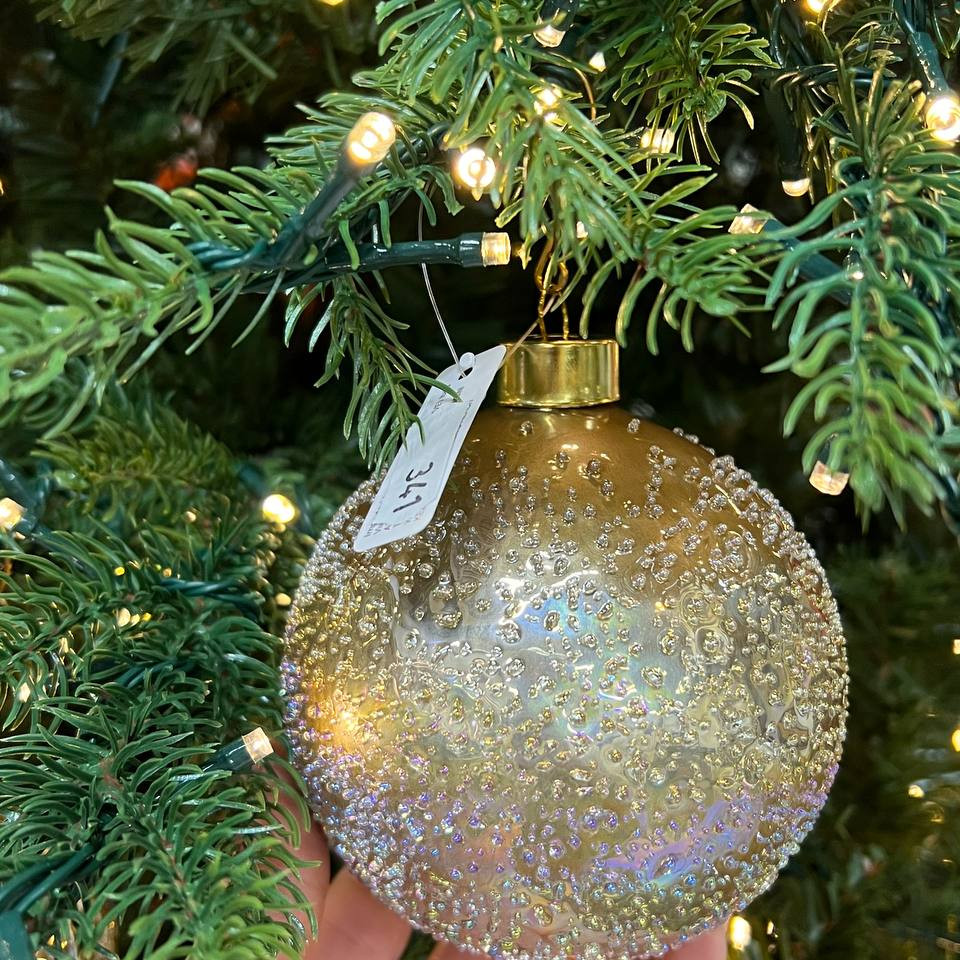 Новорічна іграшка Palla Vetro Microbolle D10