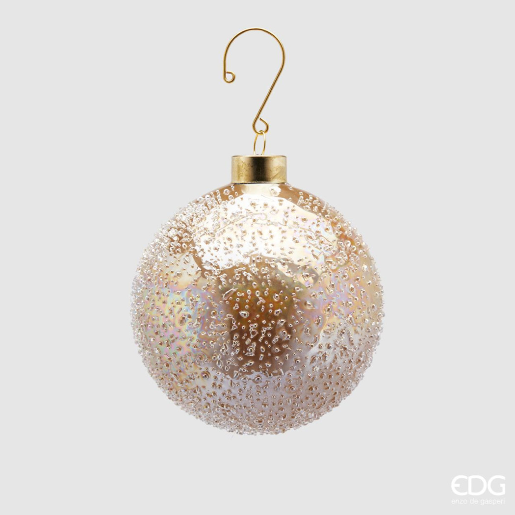 Новорічна іграшка Palla Vetro Microbolle D10