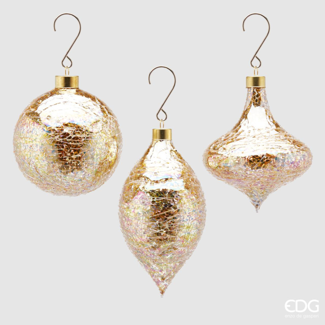 Новорічна іграшка Palla Troto Fuso Microfoglie D10 03