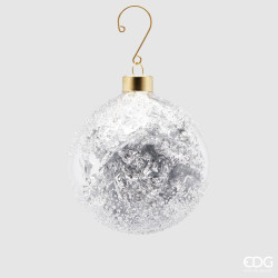 Новорічна іграшка Palla Vetro Foil Silver D10