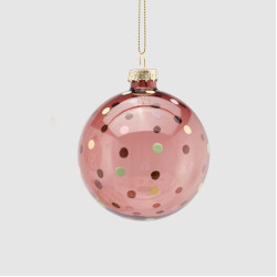 Новорічна іграшка Vetro Pois D8 03