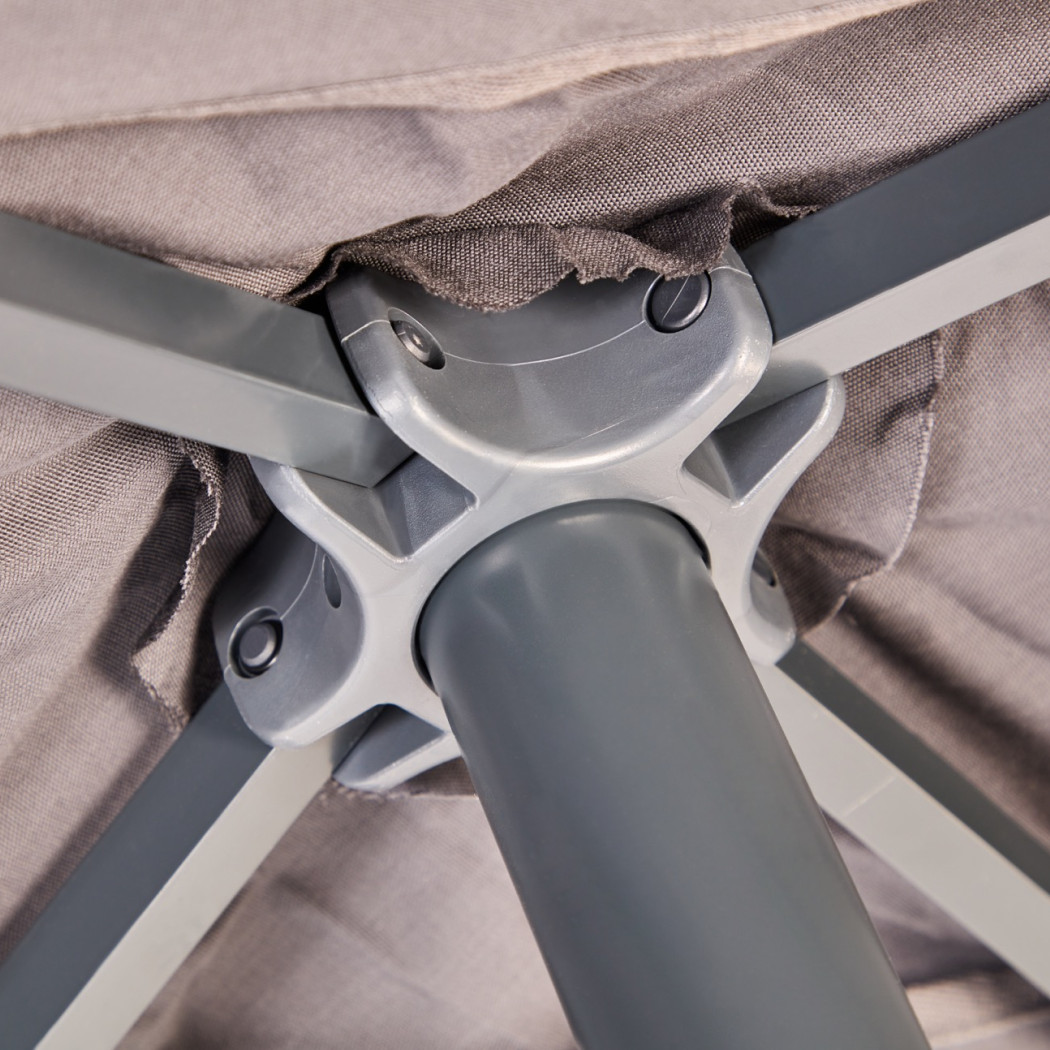 Парасолька Eolo Pureti 2.5x2.5 Taupe Sand з базою Bond 35