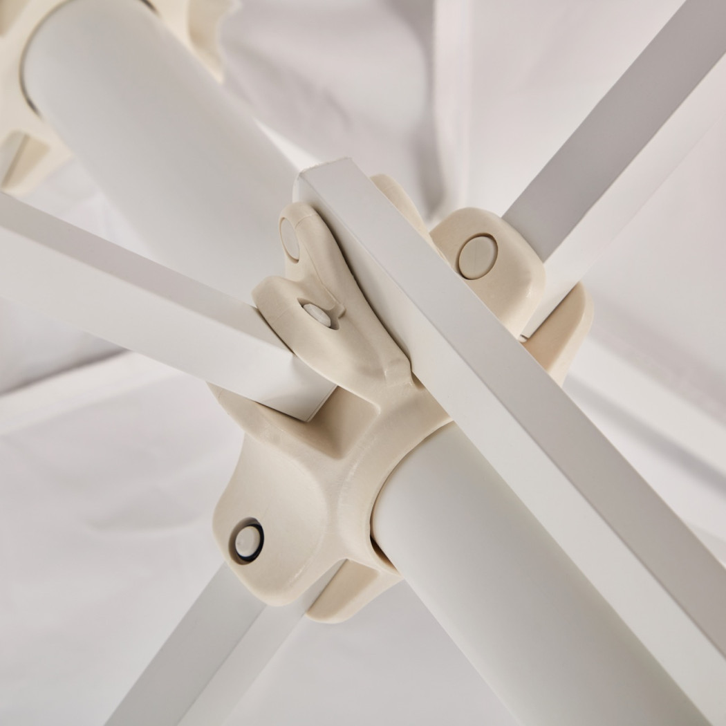 Парасолька Eolo Pureti 2.5x2.5 White з базою Bond 35