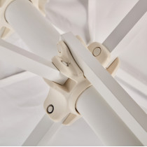 Парасолька Eolo Pureti 2.5x2.5 White з базою Bond 35