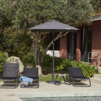 Парасолька Eolo Pureti 2.5x2.5 Anthacite з базою Bond 35