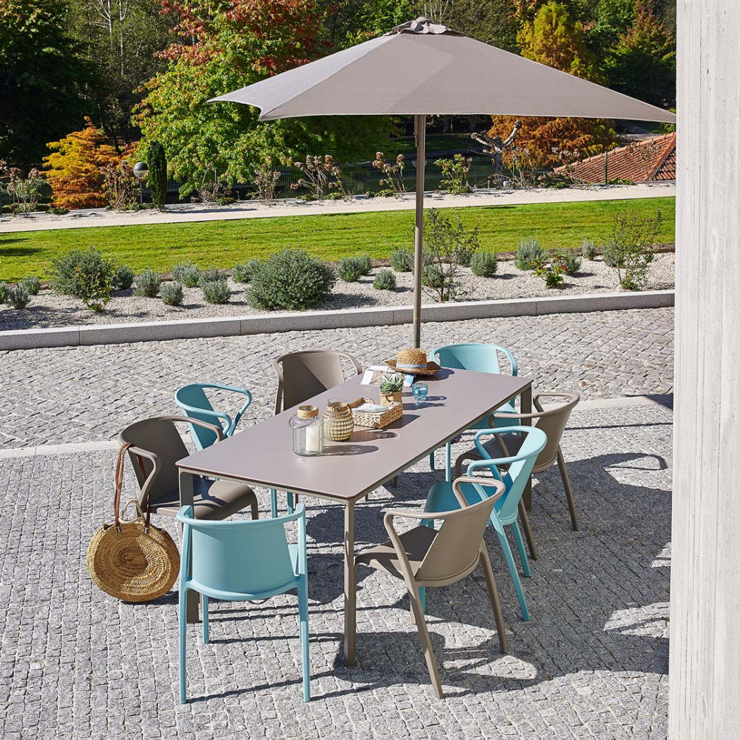 Парасолька Eolo Pureti 2.5x2.5 Anthacite з базою Bond 35