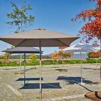 Парасолька Eolo Pureti 2.5x2.5 Taupe Sand з базою Bond 35