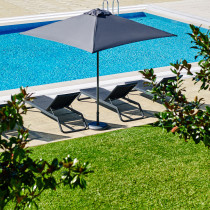 Парасолька Eolo Pureti 2.5x2.5 Anthacite з базою Bond 35