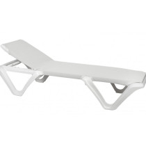 Шезлонг EVA PRO - White frame / white back