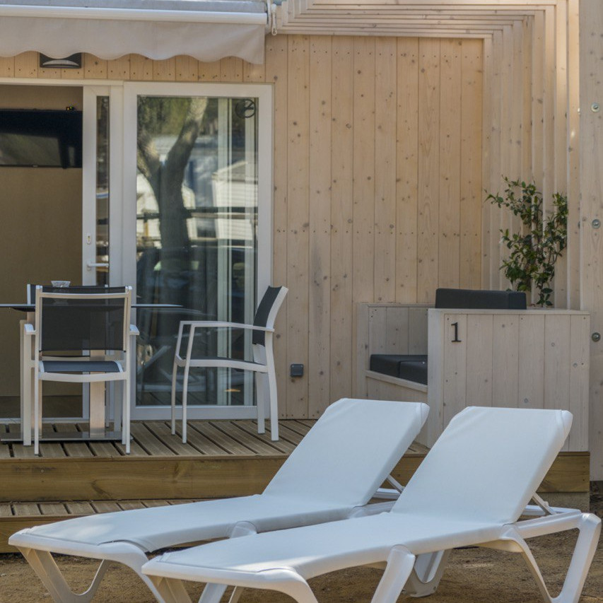 Шезлонг Eva Pro - PRESTIGE FRAME - Tortora