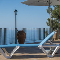 Шезлонг EVA PRO - White frame / white back