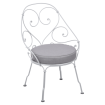 1900 Cabriolet Armchair Cotton White