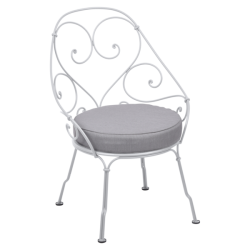 1900 Cabriolet Armchair Cotton White