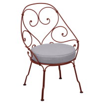 1900 Cabriolet Armchair Red Ochre