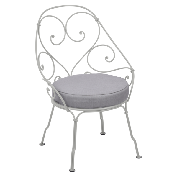 1900 Cabriolet Armchair Steel Grey