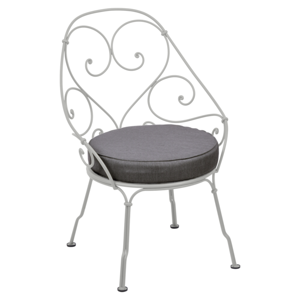 1900 Cabriolet Armchair Steel Grey