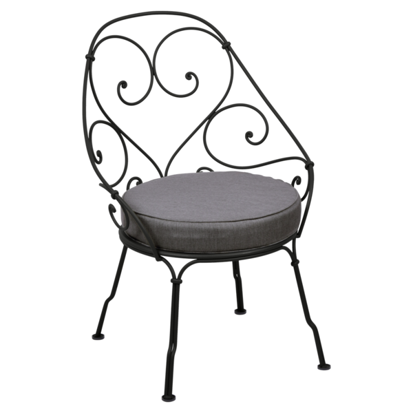 1900 Cabriolet Armchair Liquorice